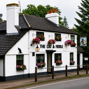 Pot_Purri_Cats_on_Pub_Signs_300x300 Cat and Fiddle Cat on a pub sign