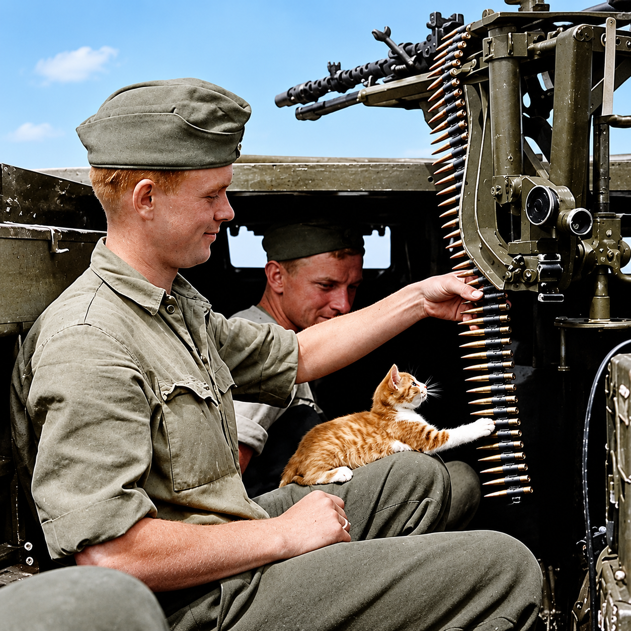 Cat in wartime